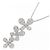 Autre Marque Collana Flower Pave Diamond in Au750 Argento - vista 3