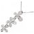 Autre Marque Collana Flower Pave Diamond in Au750 Argento - vista 4