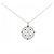 Autre Marque Collana in Alexandrite e Diamanti Pt900 Pt850 Argento