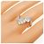 Autre Marque Anello in oro bianco Au750 con diamanti e zaffiri Argento - vista 5