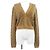 Fendi FZC896 AHED Wollstrickjacke Braun