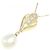 Autre Marque Collana con perle bianche del Mar del Sud e diamanti Au750 D'oro - vista 3