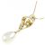 Autre Marque Collana con perle bianche del Mar del Sud e diamanti Au750 D'oro - vista 4
