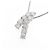Autre Marque Diamant-Halskette Pt900 Pt850 Silber - Ansicht 3