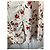 Autre Marque Cremefarbenes Midi-Kleid mit Blumenprint Rot Roh - Ansicht 2