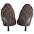 Louis Vuitton Décolleté Punta Monogram Mini Lin Marrone - vista 3