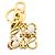 Portachiavi Loewe Hamster Anagram Charm Multicolore D'oro - vista 2