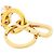 Portachiavi Loewe Hamster Anagram Charm Multicolore D'oro - vista 3
