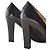 Louis Vuitton Décolleté Monogram Satin Mini Lin - Pelle Nera 39 Nero - vista 16