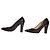 Louis Vuitton Décolleté Monogram Satin Mini Lin - Pelle Nera 39 Nero - vista 8