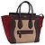 Céline Borsa CELINE Luggage Micro Shopper in Pelle Bordeaux Oro Autentica 185495A D'oro Bordò