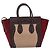 Céline Borsa CELINE Luggage Micro Shopper in Pelle Bordeaux Oro Autentica 185495A D'oro Bordò - vista 2