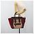 Céline Borsa CELINE Luggage Micro Shopper in Pelle Bordeaux Oro Autentica 185495A D'oro Bordò - vista 24