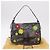 FENDI Borsa a tracolla Floral Mamma Baguette in feltro Grigio Argento Autentica 185390SAM Marrone - vista 12