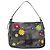 FENDI Borsa a tracolla Floral Mamma Baguette in feltro Grigio Argento Autentica 185390SAM Marrone - vista 13