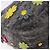 FENDI Borsa a tracolla Floral Mamma Baguette in feltro Grigio Argento Autentica 185390SAM Marrone - vista 16