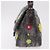 FENDI Borsa a tracolla Floral Mamma Baguette in feltro Grigio Argento Autentica 185390SAM Marrone - vista 3