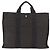 Hermès HERMES Her Line MM Handtasche Canvas Grau Silber Authentisch 184699 Braun - Ansicht 2
