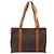 Céline CELINE Macadam Canvas Tote Bag PVC Leder Braun Gold Authentisch ep14781 Golden - Ansicht 2
