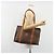 Céline CELINE Macadam Canvas Tote Bag PVC Leder Braun Gold Authentisch ep14781 Golden - Ansicht 24