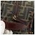 Clutch FENDI in tela Zucca Nero Marrone Auth bs35551 - vista 10
