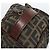 Clutch FENDI in tela Zucca Nero Marrone Auth bs35551 - vista 8