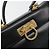 Bolso Salvatore Ferragamo Gancini de Cuero 2way Negro Oro Auth BA13314 Dorado - vista 19