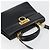 Bolso Salvatore Ferragamo Gancini de Cuero 2way Negro Oro Auth BA13314 Dorado - vista 6