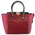 Borsa Tote VALENTINO Studs in pelle 2way Rosso Oro Auth BA13391A D'oro - vista 13