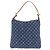 LOUIS VUITTON Monogram Denim Buggy GM Shoulder Bag Blue M95048 LV Auth 184997SAV Azul - vista 2