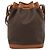 Céline Borsa a Spalla CELINE Macadam Canvas PVC Pelle Marrone Oro Auth 185071 D'oro - vista 2