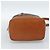 Céline Borsa a Spalla CELINE Macadam Canvas PVC Pelle Marrone Oro Auth 185071 D'oro - vista 5