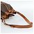 Céline Borsa a Spalla CELINE Macadam Canvas PVC Pelle Marrone Oro Auth 185071 D'oro - vista 7