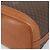 Céline Borsa a Spalla CELINE Macadam Canvas PVC Pelle Marrone Oro Auth 185071 D'oro - vista 8