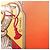 Hermès Foulard HERMES Carre 90 ""MAHARAJAS"" Seta Arancione Autentico am11861M - vista 13