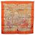 Hermès Foulard HERMES Carre 90 ""MAHARAJAS"" Seta Arancione Autentico am11861M - vista 15