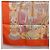 Hermès Foulard HERMES Carre 90 ""MAHARAJAS"" Seta Arancione Autentico am11861M - vista 22