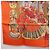 Hermès Foulard HERMES Carre 90 ""MAHARAJAS"" Seta Arancione Autentico am11861M - vista 8