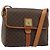 Céline Borsa a Spalla CELINE Macadam Canvas PVC Pelle Marrone Oro Auth 184552A D'oro