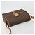 Céline Borsa a Spalla CELINE Macadam Canvas PVC Pelle Marrone Oro Auth 184552A D'oro - vista 6