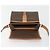 Céline Borsa a Spalla CELINE Macadam Canvas PVC Pelle Marrone Oro Auth 184552A D'oro - vista 9