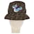 FENDI x FRGMT x POKMON ZUCCA Canvas Bucket Hat Mini-Dragon Brown Auth 167411SM Black  - view 13