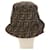 FENDI x FRGMT x POKMON ZUCCA Canvas Bucket Hat Mini-Dragon Brown Auth 167411SM Black  - view 2