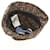 FENDI x FRGMT x POKMON ZUCCA Canvas Bucket Hat Mini-Dragon Brown Auth 167411SM Black  - view 7