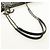 Borsa Tote Patchwork CHANEL in gomma Nero Argento CC Auth 183715SAV - vista 7