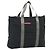 Borsa Tote PRADA Sports Line Nylon Nero Argento Auth ti3994