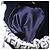 Borsa a Spalla FENDI Zucchino Canvas Navy Silver Auth 185672A Argento Blu navy - vista 10