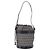 Borsa a Spalla FENDI Zucchino Canvas Navy Silver Auth 185672A Argento Blu navy - vista 13