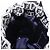 Borsa a Spalla FENDI Zucchino Canvas Navy Silver Auth 185672A Argento Blu navy - vista 21