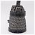 Borsa a Spalla FENDI Zucchino Canvas Navy Silver Auth 185672A Argento Blu navy - vista 3